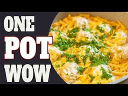 ONE POT WUNDER 🍝 15 Min Hackbällchen-Pasta – 1 Pfanne, 0 Stress