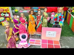 Barbie Doll All Day Routine In Indian Village/Pinky Ki Kahani Part -500/Barbie Ki Hindi Kahani||