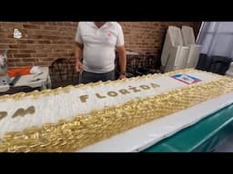 Todo Uruguay | La torta gigante que cada abril homenajea a los funcionarios municipales en Florida