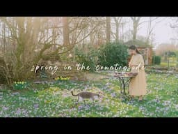 #172 Cooking in spring garden, clean flower/veggies beds with me | Countryside slow life