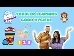 Brushing Teeth, Washing Hands, Good Hygiene , Food and cleaning | Counting & Playing With Play Doh