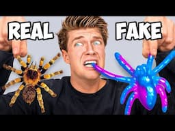 Gummy Food vs Real Food Challenge! *EATING GIANT GUMMY FOOD* Best Spiciest vs Extreme Sour Candy