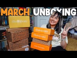March Book Unboxing! Illumicrate, Fairyloot, Anticipated Sequels & Bookish Candles  2025