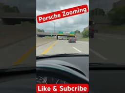 Porsche Zooming down the highway #fast #fastcar #porche #musclecar #car #auto