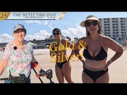 Gold & Silver & Coin Spills Metal Detecting Daytona Beach Florida | The Detecting Duo S04E21