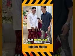 ketika bersalaman dengan pasangan pengantin