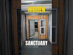 Hidden Sanctuary in a Shipping Container #preppers #containermodification
