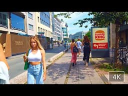 4K Virtual Walk Through Frankfurt, Germany's Financial District