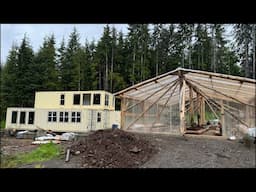 REAL OFF GRID LIVING | HUGE GREENHOUSE & SHIPPING CONTAINER HOUSE SECRET REVEAL - LIVE