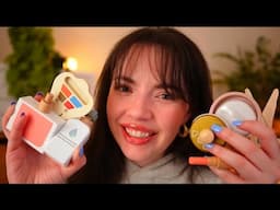 ASMR Wooden Makeup Pampering & Coffeeshop For Sleep (layered sounds, personal attention}