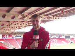 Teddy Sharman-Lowe reacts to match winning performance