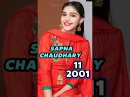 SAPNA CHOUDHARY Age transformation (1990-2025) #sapnachoudhary life journey evolution #viraldance