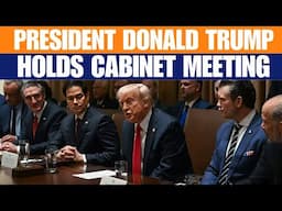 LIVE: President Trump holds Cabinet Meeting, takes multiple questions |USA |America |Tariffs |India