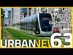 Liège Tram Launched | Maryland Purple Line Testing | Helsinki Tram Exstension | Urban News 63