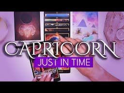 CAPRICORN TAROT READING | “SURPRISE! A KARMIC LESSON COMPLETES!”JUST IN TIME