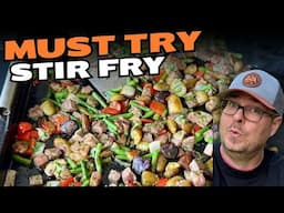 You HAVE TO Try this NEW Stir Fry Recipe! Steak Chimichurri Cowboy Stir Fry on the Griddle
