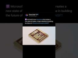 Microsoft’s new #Quantum chip ⚛️ #majorana #quantumcomputing
