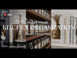 The BEST Amazon Home LUXURY KITCHEN Must Haves | SMALL EASY DIY Organization IDEAS | Interior Decor