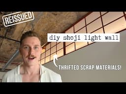 Chic Shoji Screen Light Wall using Scrap Materials!