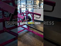 PLATE LOADED SUPINE BENCH PRESS TUTORIAL 💪🏼 // Build your chest at #PlanetFitness!