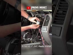 Ford F150 Radio Install | 10.1" JVC Upgrade! #shorts #carplay #f150raptor