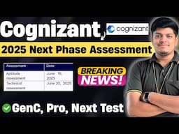 🔥Cognizant 2025 GenC Mass Hiring Test | Communication & Apti:18, 19 June | Updated Exam Pattern