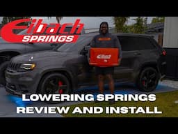 Install Eibach lowering springs on my Jeep Grand Cherokee SRT
