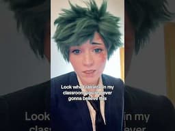 Bro never misses rollcall #mha #bakudeku #cosplay #bakugou #deku #bnha #mhacosplay #bnhacosplay