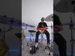 Random fast beats on the home-made practice drum set 🔥🤘🏼 #drums #drummer #drumeo
