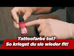 Tattoofarbe zu dick oder klumpig? 2 einfache Tipps, um sie wieder verwendbar zu machen!
