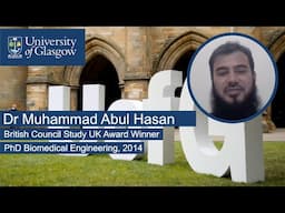 Hear from UofG alum Dr Hasan: Winner of the British Council Study UK Science & Sustainability Award