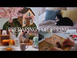 A Fairytale Spring DIY🌸 Orange Cake with Cornmeal🍊A Cozy & Creative Day at Home.🏚️