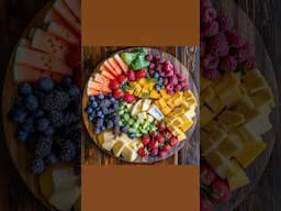 Colorful Fruits Berry, Melon, and Cheese Board 😋  #fruits #fruitlover  #fruitplatter #fruitideas