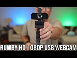 Ruwby Full HD 1080P USB Webcam with Mic