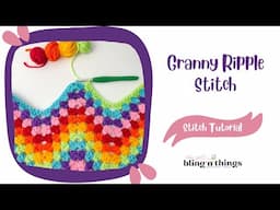 How to Crochet the Granny Ripple Stitch, Granny Chevron Stitch