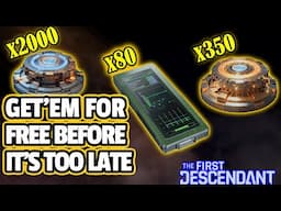 [FIRST DESCENDANT] DO This Before Its Too Late FREE Dimension Analyzers