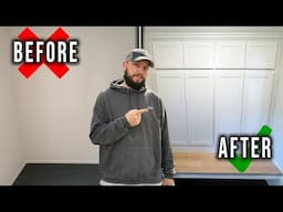 Building a Custom Mudroom Closet and Bench Seat Start to Finish