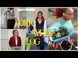 9-5 Work Week Vlog in Calgary | 5K Training Update, Chats, Finished Crochet Cardigan & Garden Update