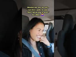 Watching him miss the exit…But I also saw my future if I said something. 😶 🤷‍♀️#POV l #couplecomedy