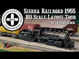 Sierra Railroad 1955 HO Scale Layout Tour with John Zach