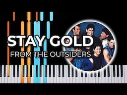 Stay Gold - from The Outsiders (Piano Tutorial)