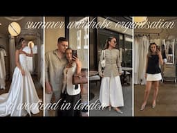 SUMMER WARDROBE ORGANISATION, H&M AND COS HAUL & WEDDING DRESS TRY-ONS IN LONDON