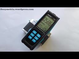 Dosimeter Mestek NC03 Nuclear Radiation Detector test with radioactive sources