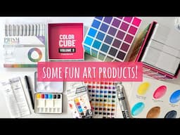Fun New Art Products! Color Cubes, QoR Mini Urban Watercolor Travel Palette, Brush Markers & Ink Pen