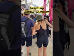 BEWARE! This is the Daily Afternoon Line To Check In at ARUBA Airport