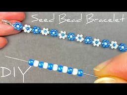 Easy and Beautiful! Seed Bead Daisy Chain Bracelet Tutorial: Beaded Daisy Bracelet Making