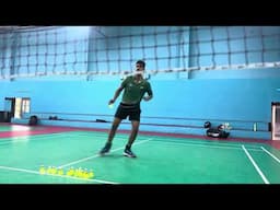 Try this variation of shuttle running || improve your footwork in badminton #badminton #footwork