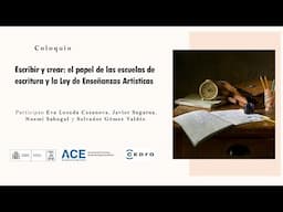 Escribir y crear: el papel de las escuelas de escritura y la ley de enseñanzas artísticas