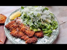 Chicken Cutlet Cesar Salad