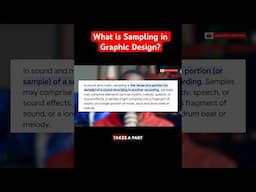 What is Sampling in Graphic Design? #shorts #graphicdesign